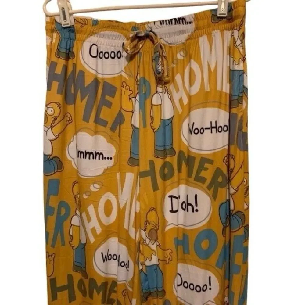 THE SIMPSONS SIZE LARGE MEN'S JOGGER PAJAMA PANTS